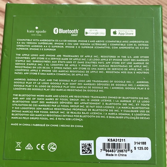 New Unopened Pink Kate Spade Activity Tracker Sleep Monitor Watch - Picture 8 of 8